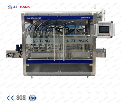 Llenadora de líquidos automática con bomba magnética de seguimiento